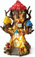 Solar Fairy House 11.8” Tall Fairy Garden House for Outside