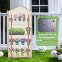 Purlyu 4-Tier Mini Greenhouse – Indoor or Outdoor Gardening Hot House